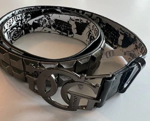 Neu mit Etikett Damen Größe XL Guess Gürtel Gunmetal - Bild 1 von 6
