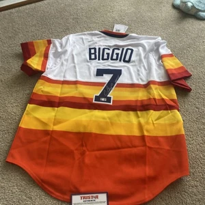 Craig Biggio Signed Houston Astros Rainbow Cooperstown Jersey HOF 15 TRISTAR - Picture 1 of 12