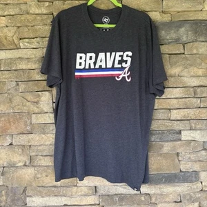 47’ Brand Atlanta Braves MLB Baseball Mens Short Sleeve T Shirt XXL - Picture 1 of 6