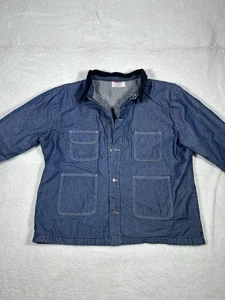 Vintage Bob Barker Prison Denim Work Chore Blanket Lined Jacket Size 2XL Coat - Bild 1 von 11