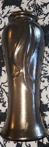 Vintage MCM mid-20th century bronzed spelter Vase Art Nouveau revival Patina - Picture 1 of 7