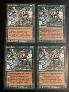 English - MTG Elvish Farmer x4 - LP - Fallen Empires - Picture 1 of 1