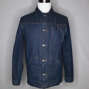 Men's 3sixteen Ranch Denim Indigo Jacket Sz Large - Picture 1 of 13