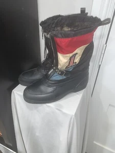 Rare Vintage 1970s Harley Davidson AMF Winter Snowmobile Boots Men's sz 10 - Picture 1 of 24