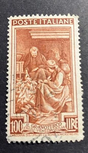 100 Lire italienische Post 1950 IL Granoturco Friaul-Julisch Venetien - Bild 1 von 2