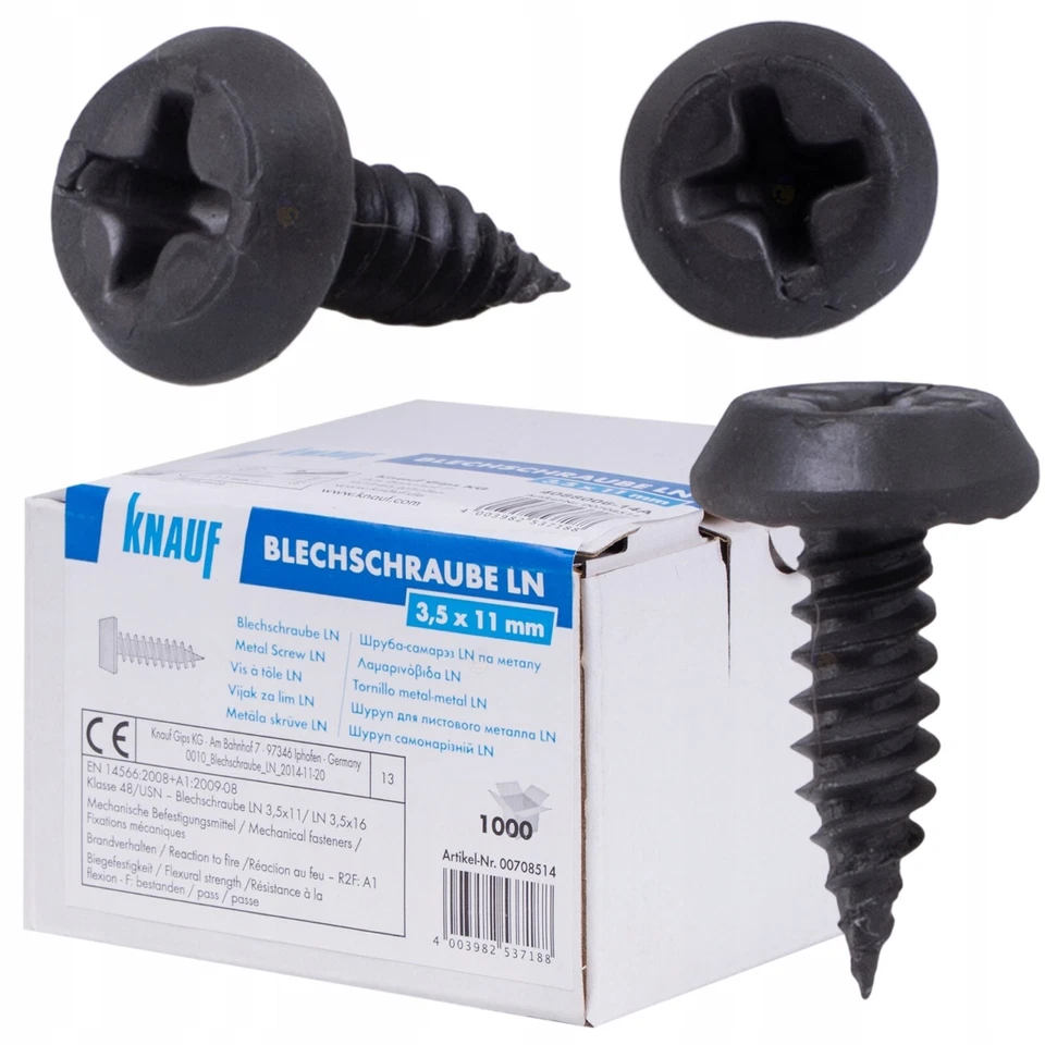 Knauf Profilverbindungsschrauben LN 3.5 x 11 mm - 1000 St. Metallprofileschraube