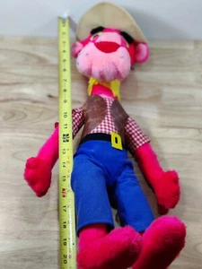 Pink Panther Western Cowboy Vintage 1991 Stuffed 🔥Toy 20" Inch Stuffed Animal🤩 - Bild 1 von 10