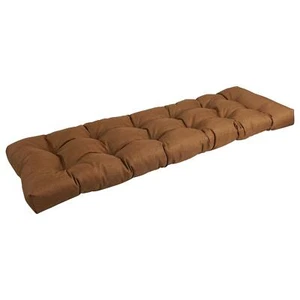 Blazing Needles 55-inch by 19-inch Tufted Solid Outdoor Spun Polyester Loveseat - Picture 1 of 1