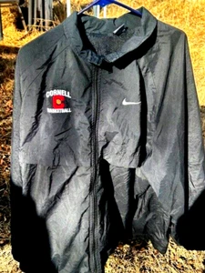 Cornell Big Red Jacket Mens XXL Black Windbreaker NCAA College - Picture 1 of 6