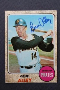 Pittsburgh Pirates star Gene Alley signed autographed 1968 Topps baseball card-- - Picture 1 of 1