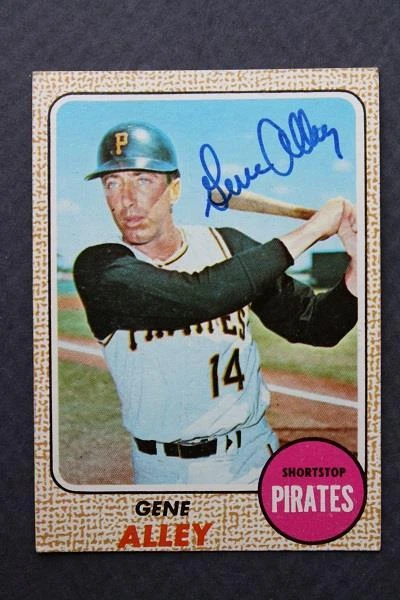 Pittsburgh Pirates star Gene Alley signed autographed 1968 Topps baseball card-- - Изображение 1 из 1
