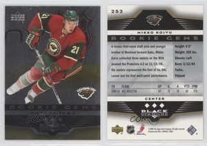 2005-06 Upper Deck Black Diamond Rookie Gems Mikko Koivu #252 Rookie RC