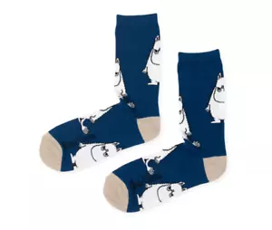 Moomintroll Angry Socks Blue/brown EUR 40-45 - Nordicbuddies - Picture 1 of 1