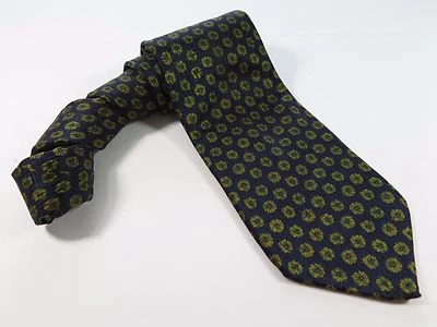 Corbata Stefano Ricci Saks 5th Avenue Azul Verde Floral Pura Seda Hecha en Italia Foto 1 de 4