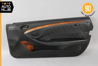 06-09 Mercedes W209 CLK500 CLK350 Coupe Door Panel Front Right Side Black OEM - Image 1 of 4