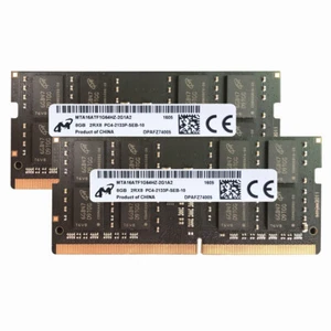 Micron 2x 8GB 2Rx8 PC4-2133P DDR4 17000Mhz 260Pin SODIMM Laptop Memory Non Ecc - Picture 1 of 4