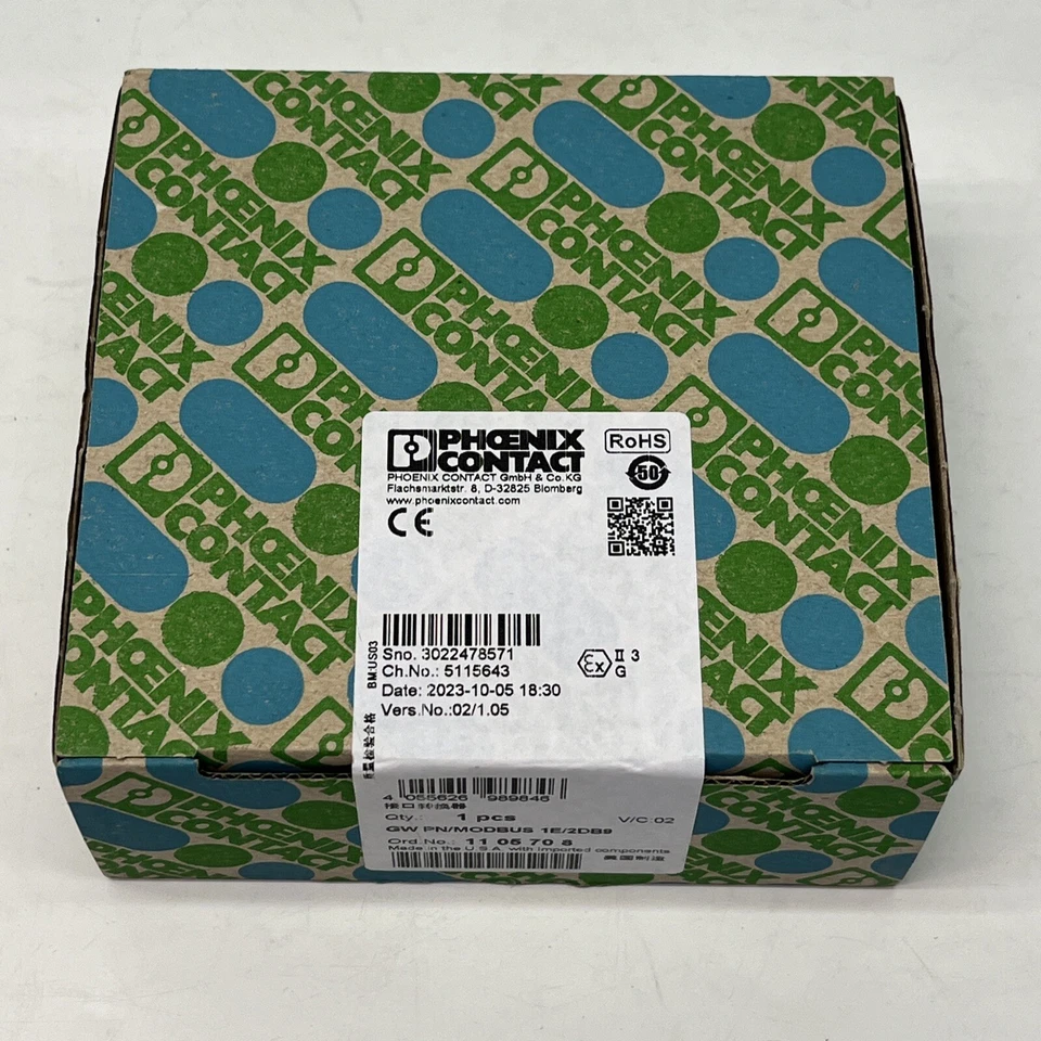 Phoenix Contact GW PN/MODBUS 1E/2DB9 Interface Converter 1105708 | NEW - Image 1 of 4