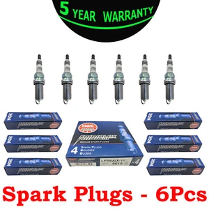 Set 6 PACK Spark Plugs ngk 6619 OEM # LFR6AIX11 Iridium IX Upgrade - Picture 1 of 24