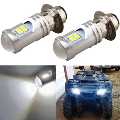 100W Headlight For Honda 2004-2007 TRX400FA Rancher 6000K White LED Lights Bulbs - Image 1 of 4