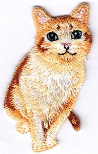 KITTEN Iron On Patch Cat Kitty Pets Tabby  - Picture 1 of 2