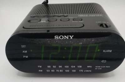 Sony Dream Machine Model ICF-0218 AM-FM-DST  Radio Alarm Clock - Image 1 of 4