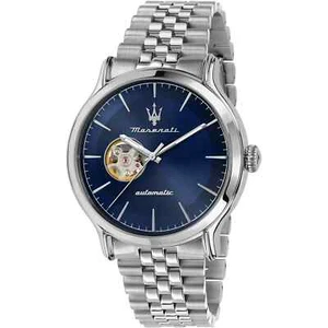 Maserati Automatic Watch Men's Era Movement A View 42 MM Dial Blue - Picture 1 of 7