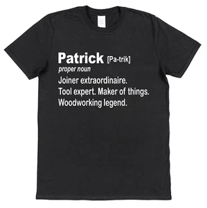 Personalised Joiner Definition T-Shirt Custom Woodworking Gift for Carpenters - Picture 1 of 5