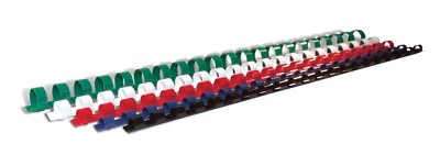 PRESCO Plastic Binding Combs Black White Blue Red Green Grey Maroon Brown Yellow A4 A5