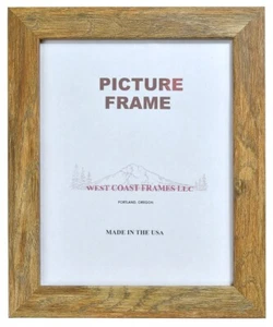 26029 MDF Brown Barnwood Picture Frame - Clear Glass - Picture 1 of 1
