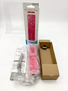 Nintendo Wii Controller Motion Plus Pink OEM Boxed Japan - Picture 1 of 6