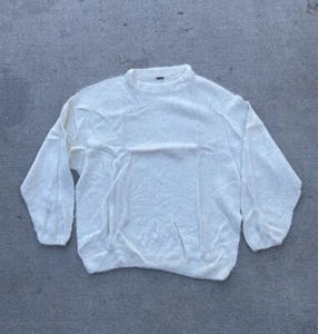 Free People ALPACA Ivory Oversized Long Sleeve Sweater Women’s Size XS - Picture 1 of 5