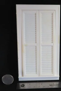 Ventana Doble Colgada con Persianas Plástico De Colección SIN PLEXI 1:12 Mini COMO ESTÁ 4737 - Imagen 1 de 4