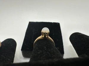 14k Gold Antique Victorian Solitaire Moonstone Ring - Picture 1 of 6