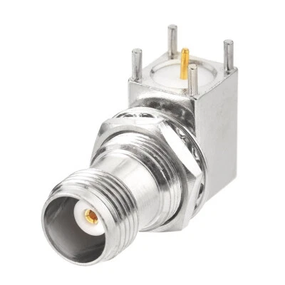 10pcs TNC female Thru Hole Jack bulkhead Right Angle PCB Mount RF Coax Connector - Image 1 of 3