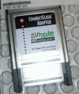 Simple Technology CompactFlash CF Adapter PCMCIA PC Card Reader Compact Flash - Photo 1/1