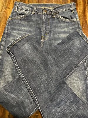 Pantalones de mezclilla para hombre Levi's 606 Big E con lengüeta naranja talla 28/32 Foto 1 de 4