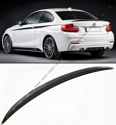 PERFORMANCE STYLE CARBON FIBER TRUNK LID SPOILER WING FOR BMW F22 228i 235i M235 - Image 1 of 3