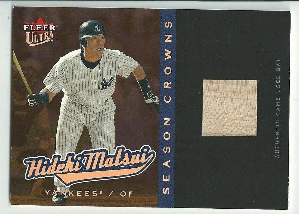 Bate Fleer Ultra Hideki Matsui Season Crowns 2005 usado en juegos #31/399 Foto 1 de 1