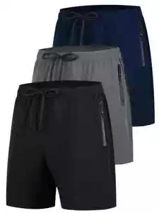Men Casual 3/4 Length Cargo Shorts Trousers Loose BIG 2XL Summer (3) Three PAIRS - Picture 1 of 8