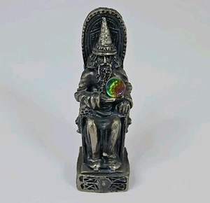 Gorham Tudor Mint Pewter Magic Crystal Chess King Master Wizard Figur  - Bild 1 von 6