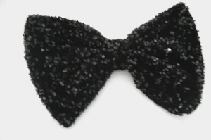 ACCESORIO LAZO LENTEJUELAS ANCHO 14" NEGRO SIN MARCA PARA JERSEY, CHAQUETA U OTRO NAVIDAD - Imagen 1 de 2