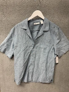 Cubavera Herren Größe M hellblau Knopfleiste Polyester Freizeithemd Neu mit Etikett - Bild 1 von 14