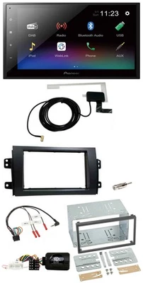 Pioneer DAB Lenkrad Bluetooth 2DIN USB Autoradio für Fiat Sedici Suzuki SX4 - Bild 1 von 4
