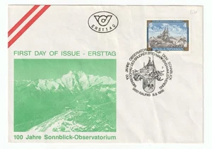 Austria / Republic of Austria FDC #1359 "Sonnblick Observatory" 1986 - Picture 1 of 2