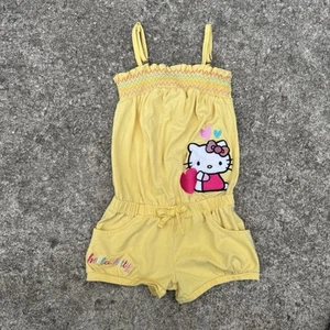 Toddler Girls Hello Kitty Romper Yellow Summer 5T - Picture 1 of 7