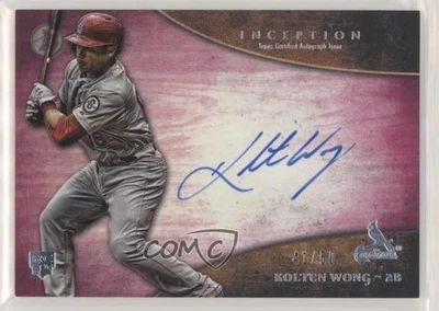 2014 Bowman Inception Rookie Auto Pink /50 Kolten Wong #RA-KW Auto RC - Image 1 of 2