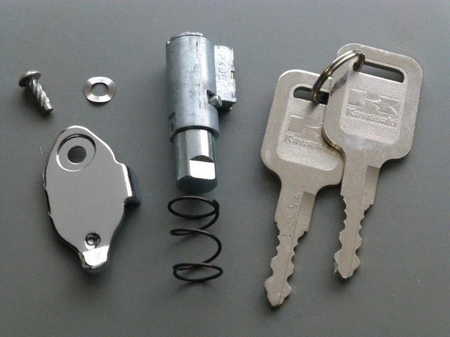 Juego de bloqueo de manija genuino Kawasaki Z750FX1 Z1000MK2 Z1R 27016-5009 Foto 1 de 1