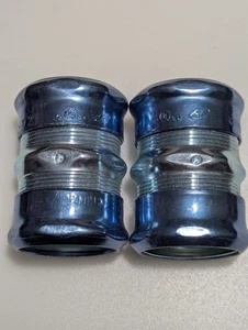 2-Pc 1 1/2" EMT COMPRESSION COUPLING - Picture 1 of 5