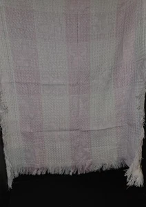 Vintage All Mine Waffle Weave PinkBear Baby Blanket - Picture 1 of 7