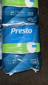 Lot Of 96 (8pack) Presto Underwear Supreme Absorbency XXL Size 60”-80” - Picture 1 of 3